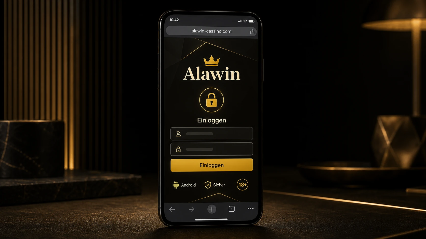 Alawin Casino Login auf Android